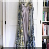 H03. Nicole Farhi 2 piece silk dress with spaghetti straps. Size 4 - $38 